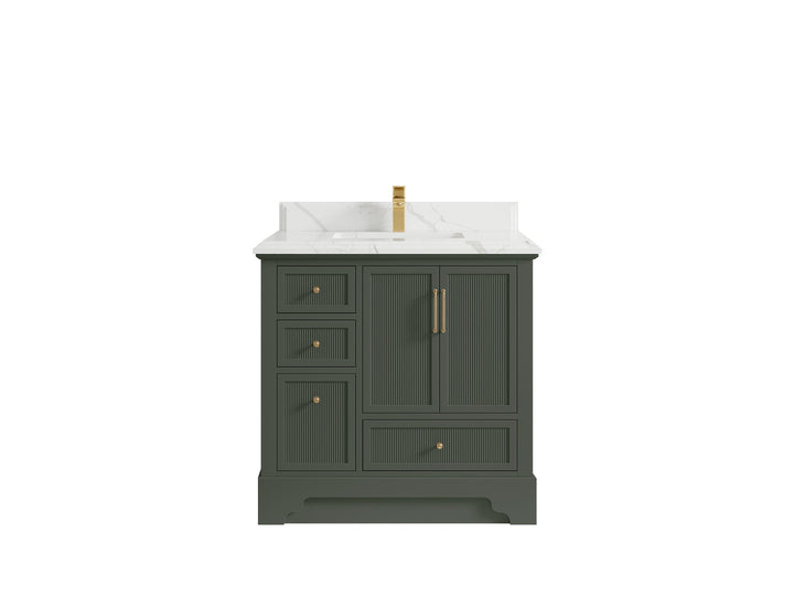 Alys 36 in. W x 22 in. D Center Sink Vanity for Modern Bathrooms - photo 8