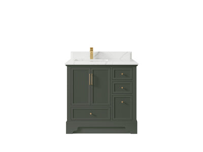 Alys 36 in. W x 22 in. D Left Offset Sink Bathroom Vanity