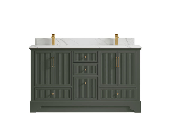 Alys 60 in. W x 22 in. D Double Sink Bathroom Vanity - photo 8