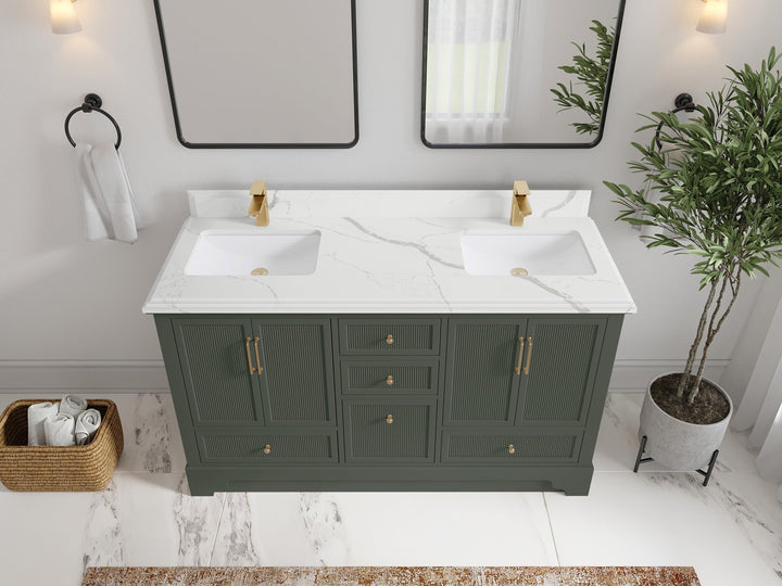 Alys 60 in. W x 22 in. D Double Sink Bathroom Vanity - photo 7