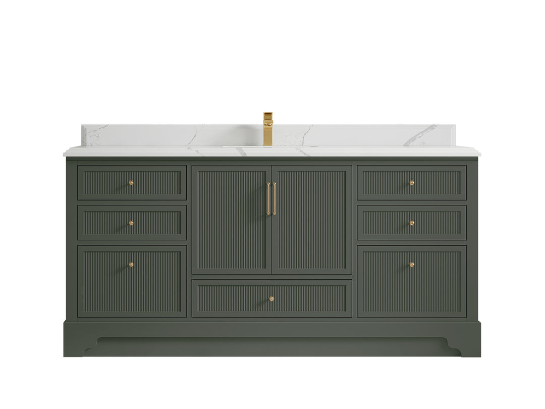 Alys 72 in. W x 22 in. D Single Sink Bathroom Vanity
