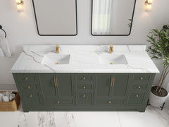 Alys 84 in. W x 22 in. D Double Sink Bathroom Vanity - photo 21