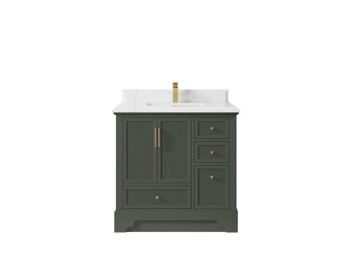 Alys 36 in. W x 22 in. D Center Sink Bathroom Vanity - photo 10