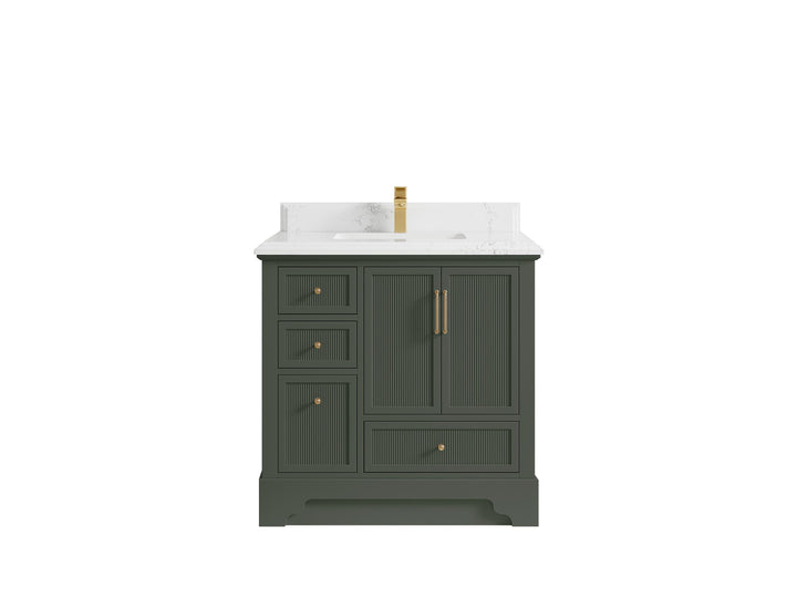 Alys 36 in. W x 22 in. D Center Sink Vanity for Modern Bathrooms - photo 10