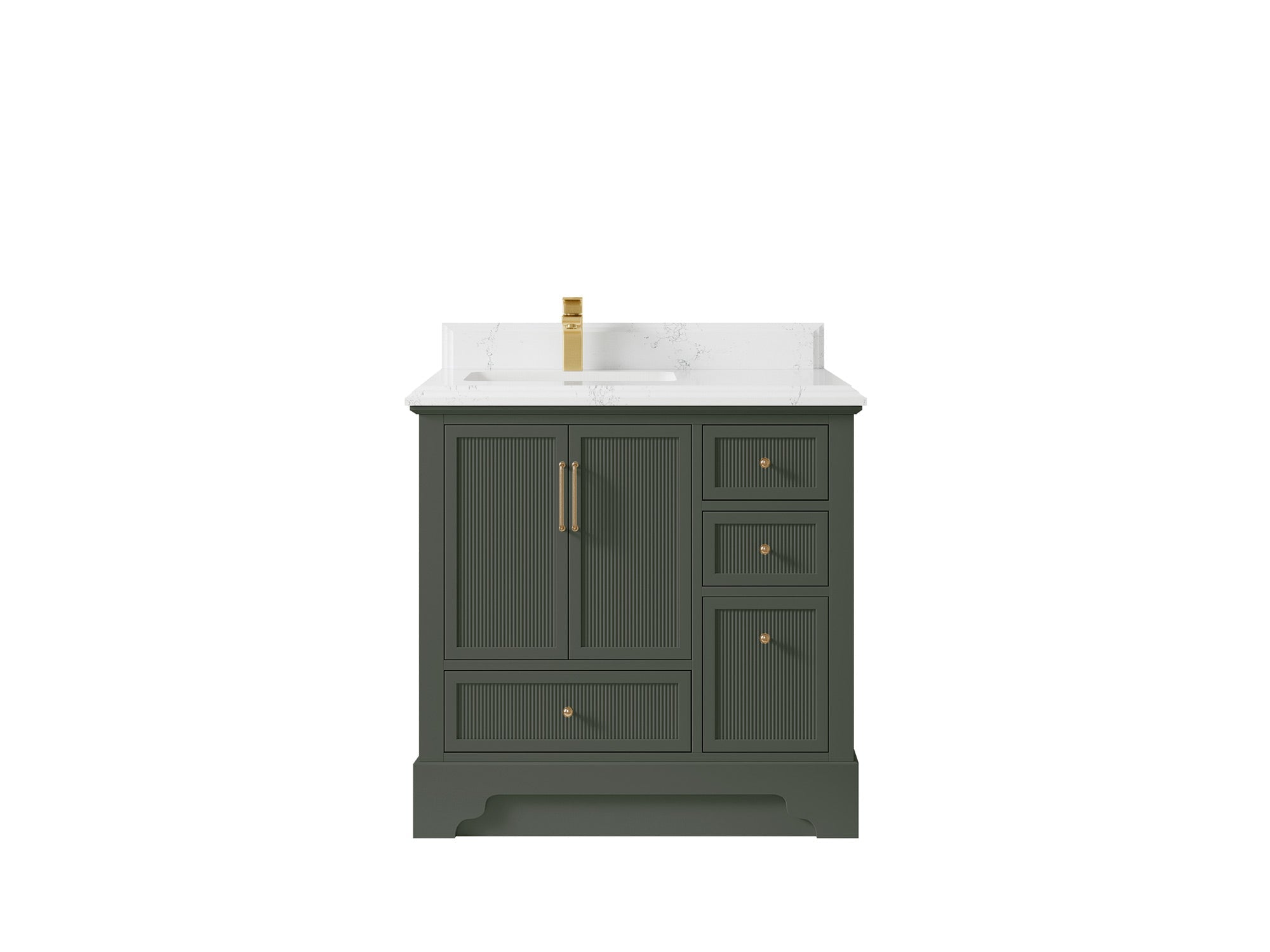 Alys 36 in. W x 22 in. D Left Offset Sink Bathroom Vanity