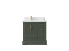 Alys 36 in. W x 22 in. D Left Offset Sink Bathroom Vanity - photo 10