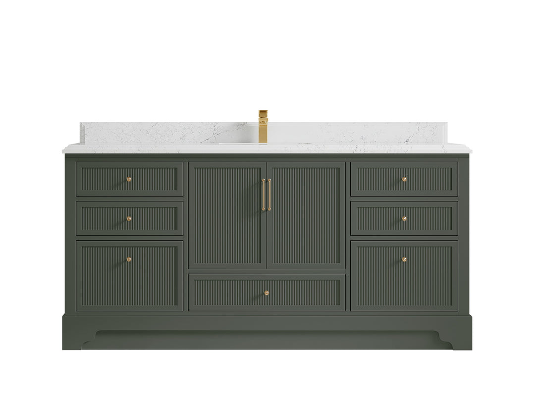 Alys 72 in. W x 22 in. D Single Sink Bathroom Vanity