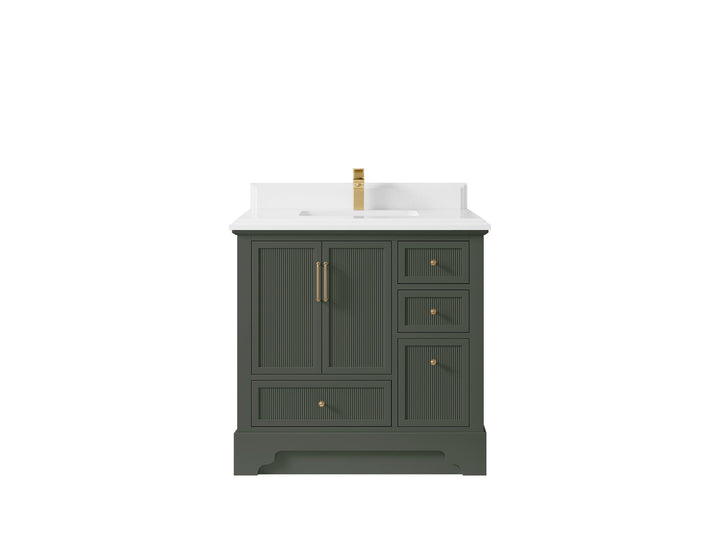 Alys 36 in. W x 22 in. D Center Sink Bathroom Vanity - photo 12