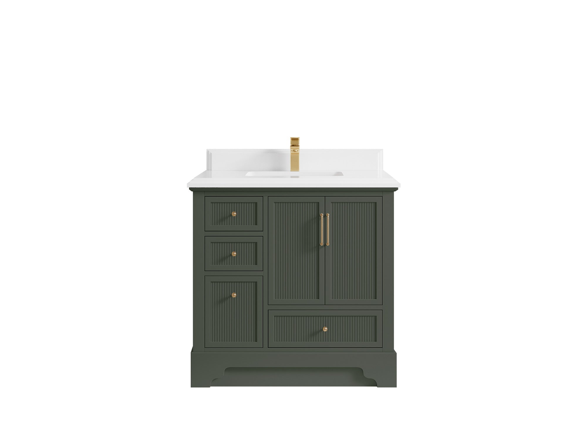 Alys 36 in. W x 22 in. D Center Sink Vanity for Modern Bathrooms