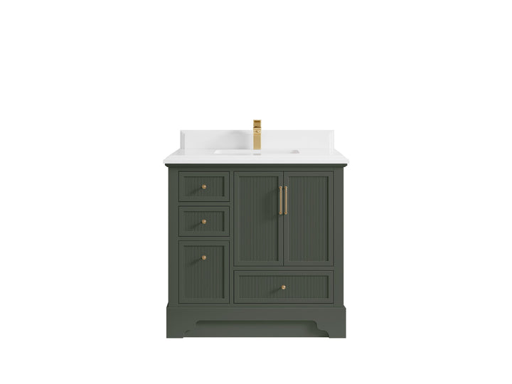 Alys 36 in. W x 22 in. D Center Sink Vanity for Modern Bathrooms - photo 12