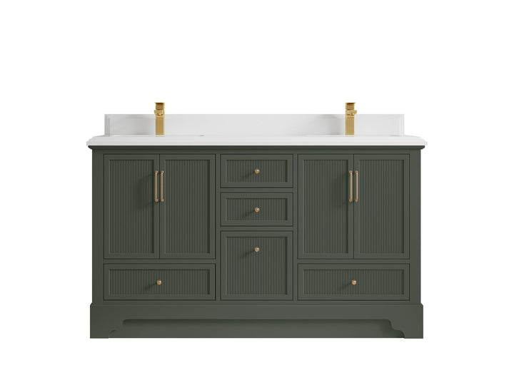 Alys 60 in. W x 22 in. D Double Sink Bathroom Vanity - photo 12