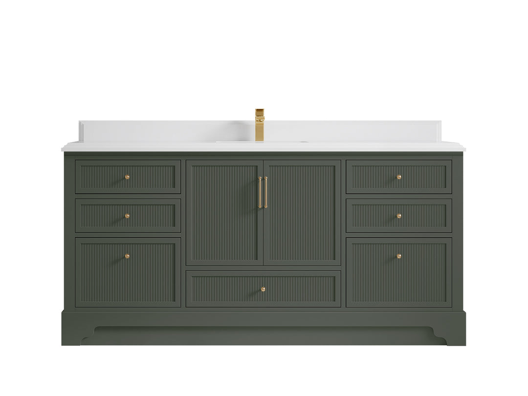 Alys 72 in. W x 22 in. D Single Sink Bathroom Vanity