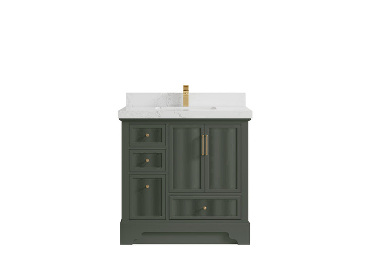 Alys 36 in. W x 22 in. D Center Sink Vanity for Modern Bathrooms - photo 22