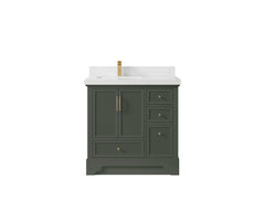Alys 36 in. W x 22 in. D Left Offset Sink Bathroom Vanity - photo 22