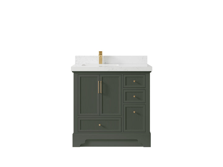 Alys 36 in. W x 22 in. D Left Offset Sink Bathroom Vanity - photo 22