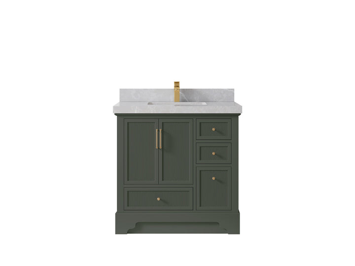 Alys 36 in. W x 22 in. D Center Sink Bathroom Vanity - photo 24