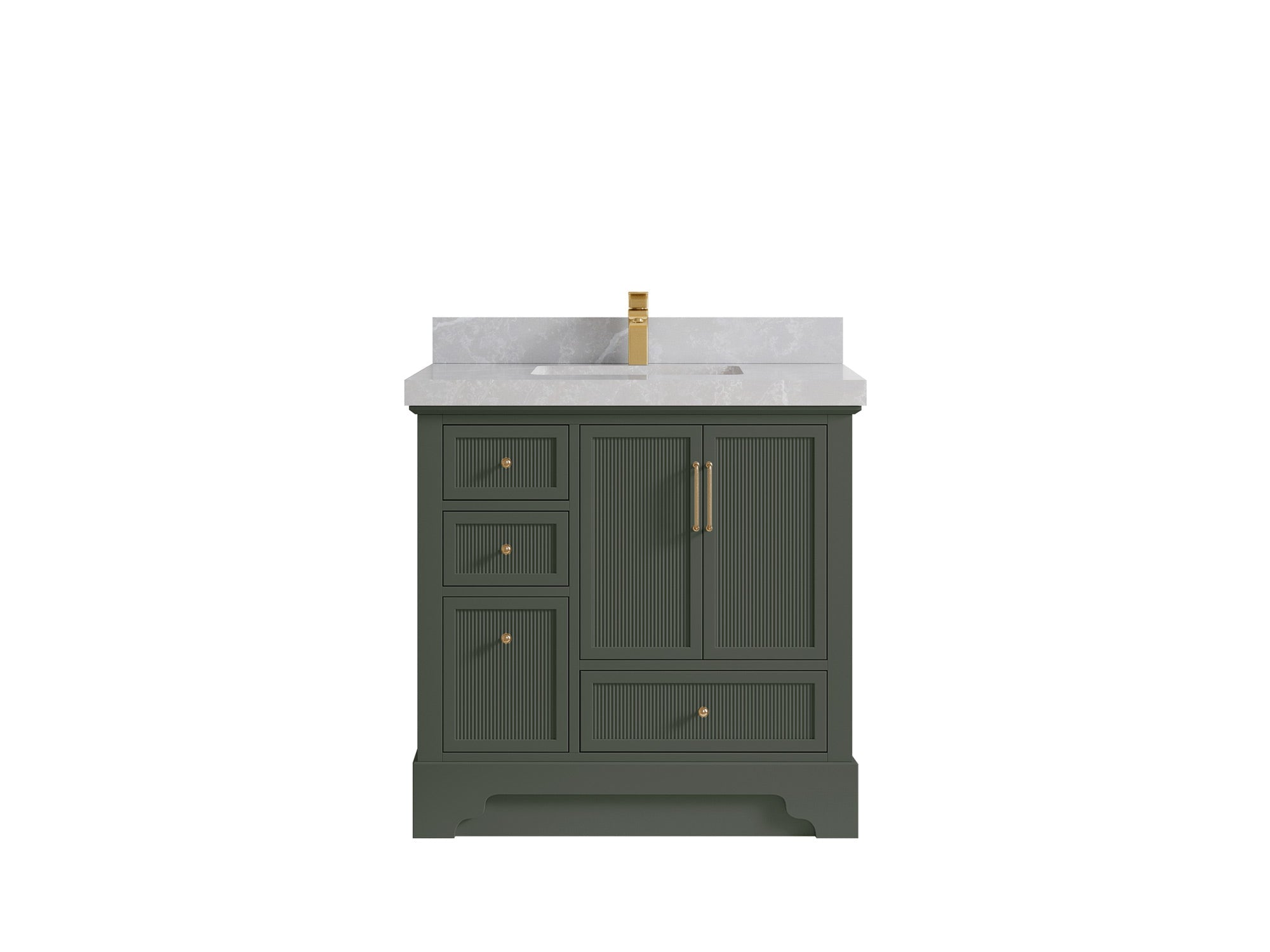 Alys 36 in. W x 22 in. D Center Sink Vanity for Modern Bathrooms