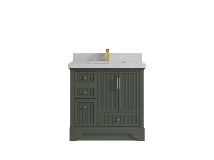 Alys 36 in. W x 22 in. D Center Sink Vanity for Modern Bathrooms - photo 24