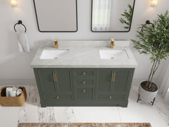 Alys 60 in. W x 22 in. D Double Sink Bathroom Vanity - photo 23