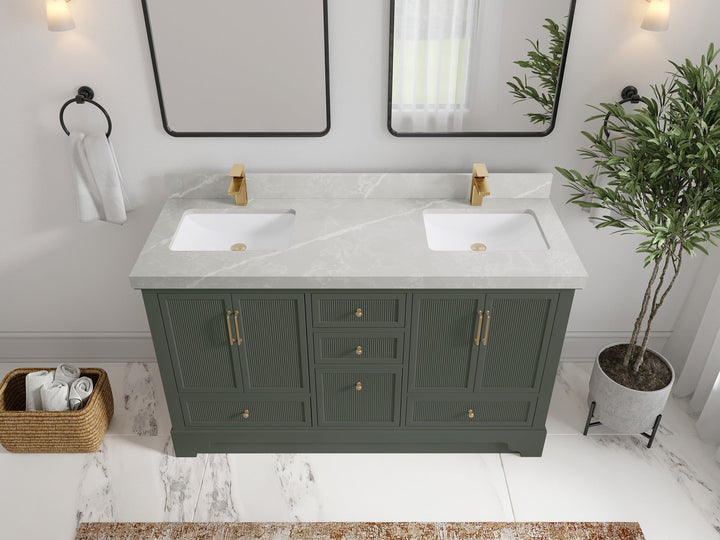 Alys 60 in. W x 22 in. D Double Sink Bathroom Vanity - photo 23