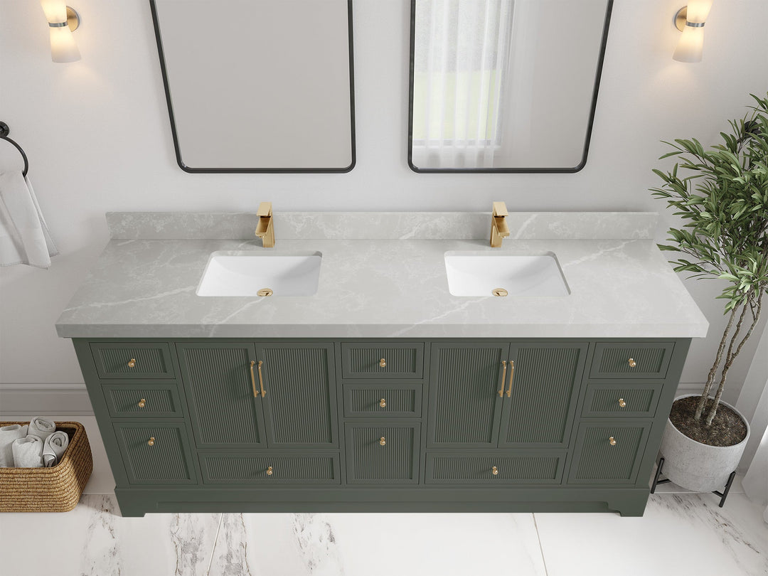 Alys 80 in. W x 22 in. D Double Sink Bathroom Vanity