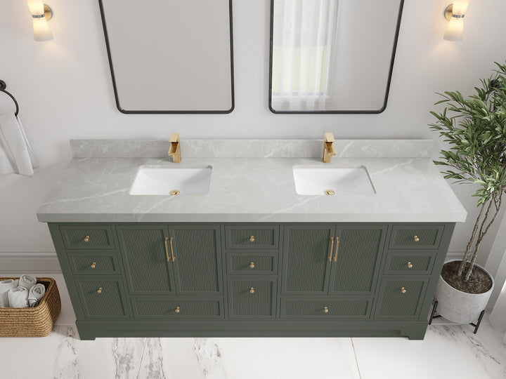 Alys 80 in. W x 22 in. D Double Sink Bathroom Vanity - photo 35