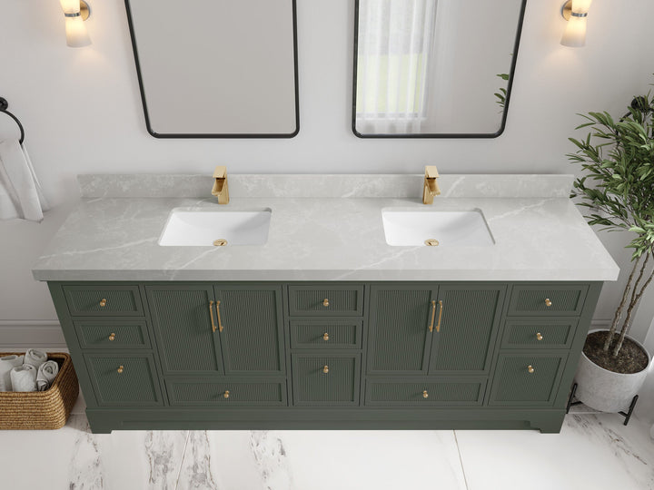 Alys 84 in. W x 22 in. D Double Sink Bathroom Vanity - photo 29