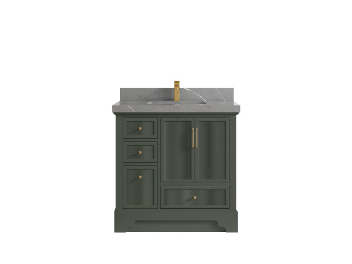 Alys 36 in. W x 22 in. D Center Sink Vanity for Modern Bathrooms - photo 26