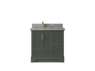 Alys 36 in. W x 22 in. D Left Offset Sink Bathroom Vanity