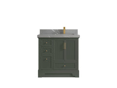 Alys 36 in. W x 22 in. D Right Offset Sink Bathroom Vanity - photo 26