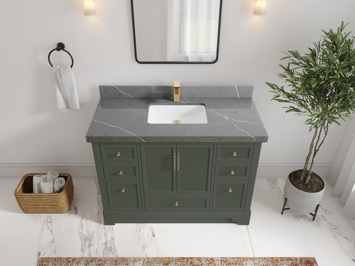 Alys 48 in. W x 22 in. D Single Sink Bathroom Vanity - photo 25