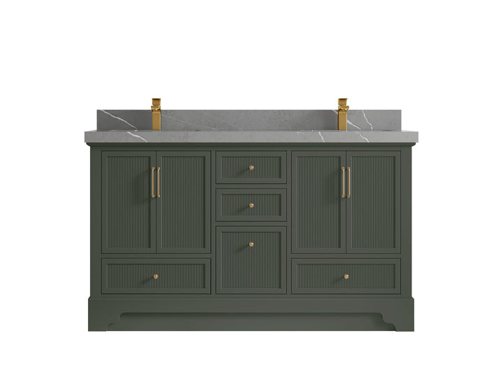 Alys 60 in. W x 22 in. D Double Sink Bathroom Vanity - photo 26