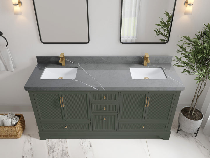 Alys 72 in. W x 22 in. D Double Sink Bathroom Vanity - photo 27
