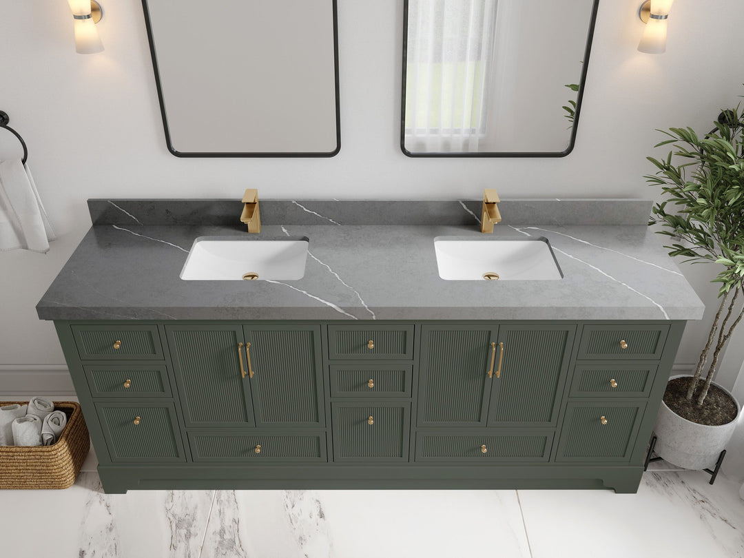 Alys 84 in. W x 22 in. D Double Sink Bathroom Vanity