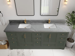 Alys 84 in. W x 22 in. D Double Sink Bathroom Vanity - photo 31