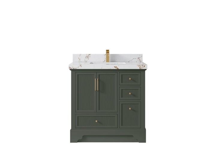 Alys 36 in. W x 22 in. D Center Sink Bathroom Vanity - photo 40