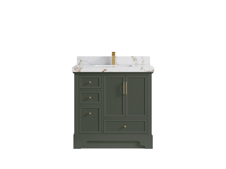 Alys 36 in. W x 22 in. D Center Sink Vanity for Modern Bathrooms - photo 40