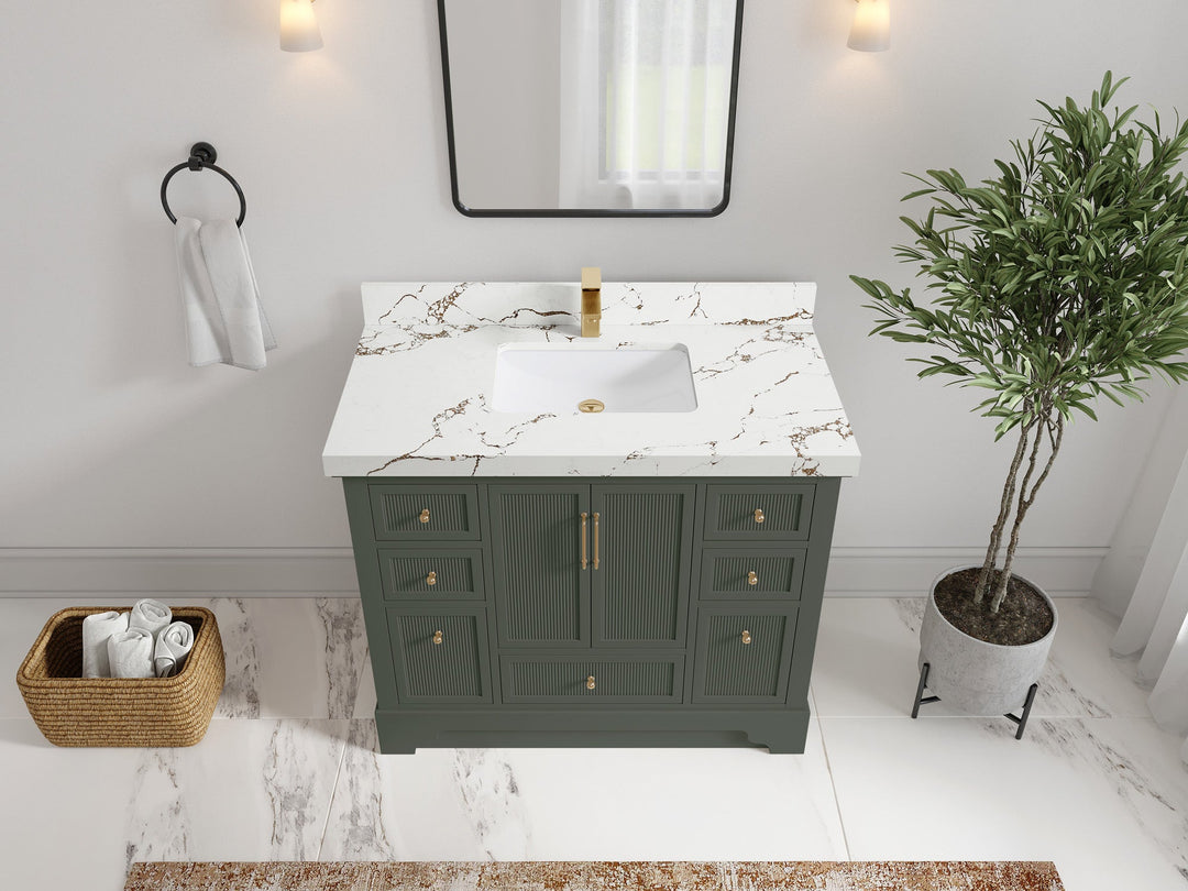 Alys 42 in. W x 22 in. D Single Sink Bathroom Vanity