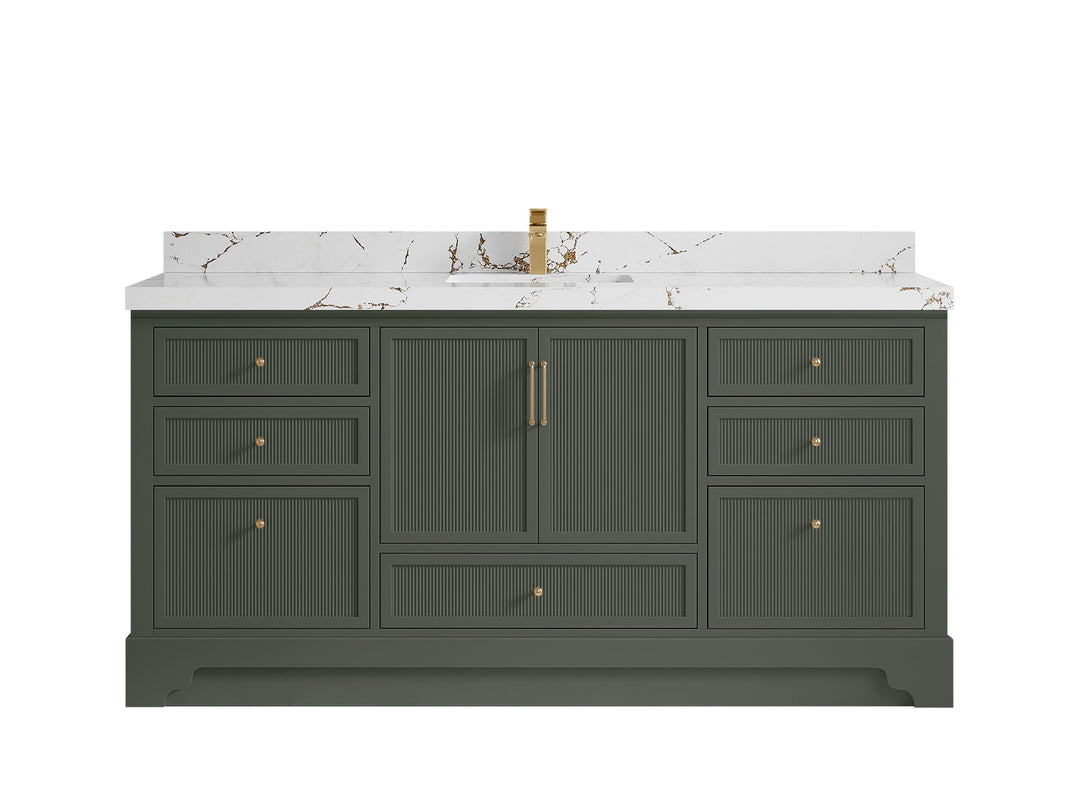 Alys 72 in. W x 22 in. D Single Sink Bathroom Vanity
