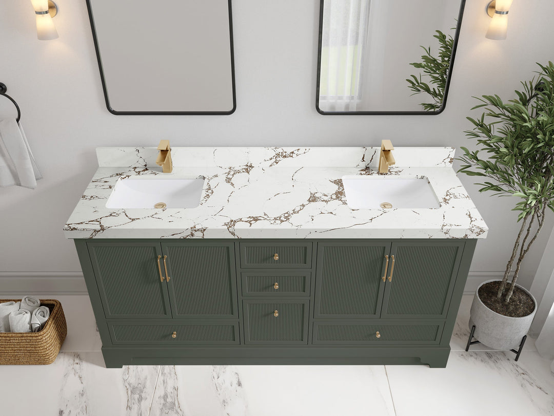Alys 72 in. W x 22 in. D Double Sink Bathroom Vanity