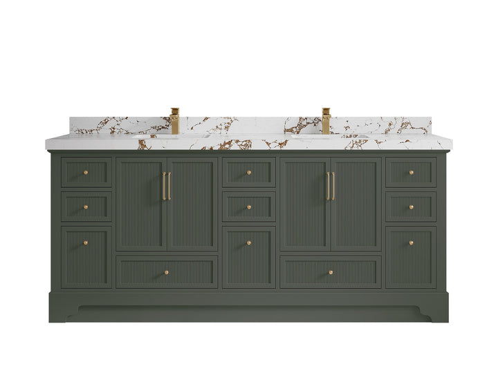 Alys 80 in. W x 22 in. D Double Sink Bathroom Vanity - photo 10