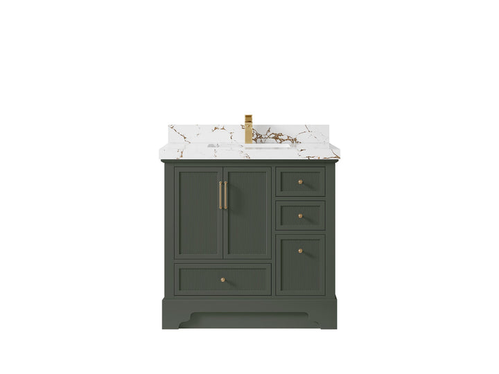 Alys 36 in. W x 22 in. D Center Sink Bathroom Vanity - photo 38