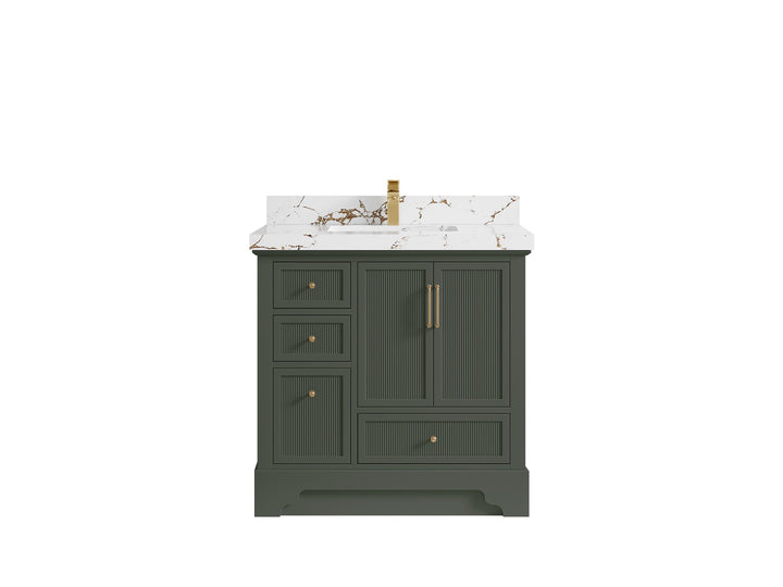 Alys 36 in. W x 22 in. D Center Sink Vanity for Modern Bathrooms - photo 38