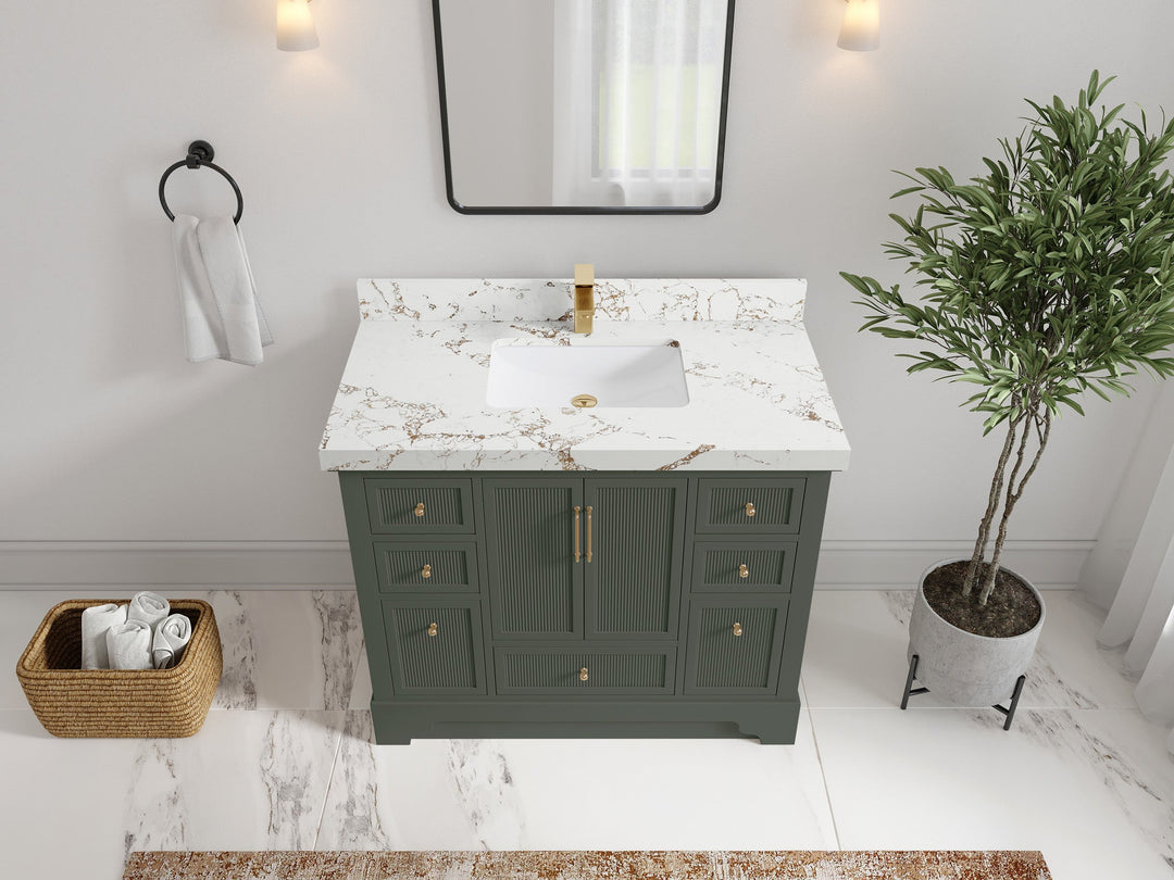 Alys 42 in. W x 22 in. D Single Sink Bathroom Vanity