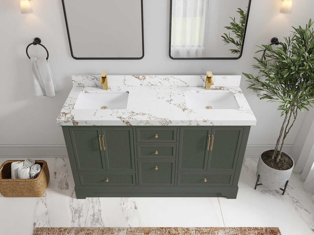 Alys 60 in. W x 22 in. D Double Sink Bathroom Vanity