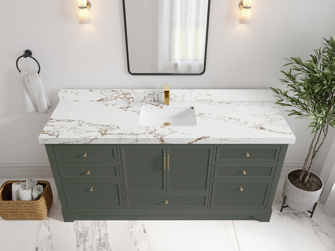 Alys 72 in. W x 22 in. D Single Sink Bathroom Vanity