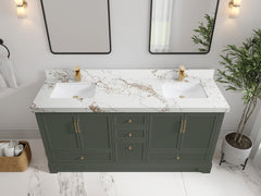 Alys 72 in. W x 22 in. D Double Sink Bathroom Vanity - photo 39