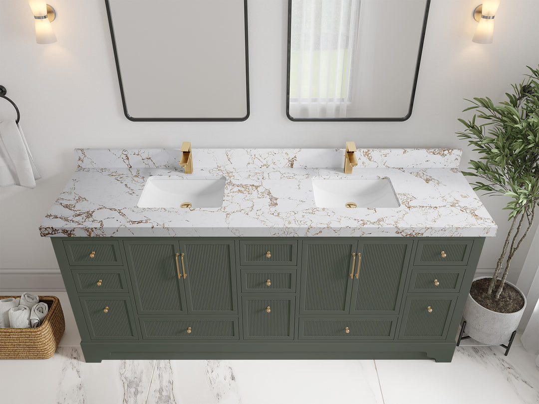 Alys 80 in. W x 22 in. D Double Sink Bathroom Vanity