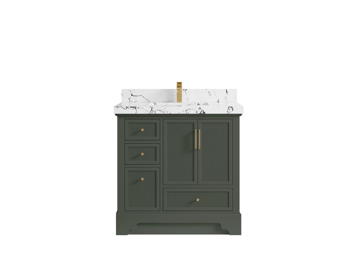 Alys 36 in. W x 22 in. D Center Sink Vanity for Modern Bathrooms - photo 42