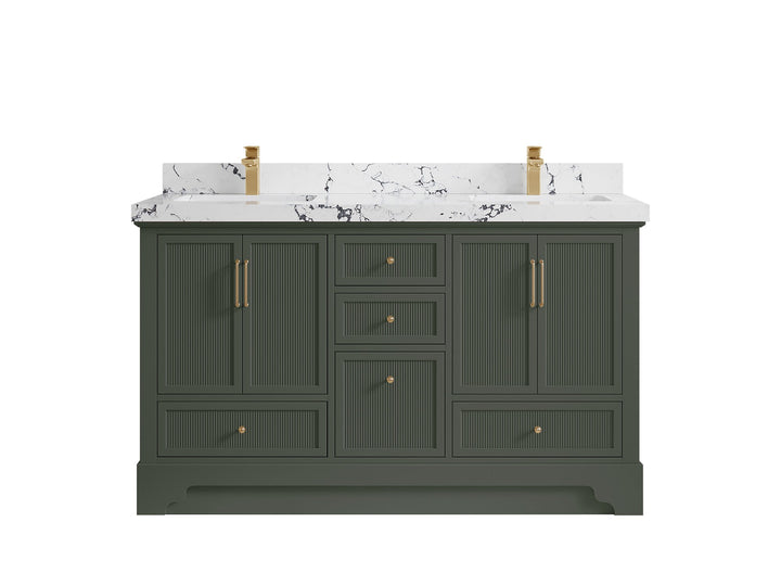 Alys 60 in. W x 22 in. D Double Sink Bathroom Vanity - photo 42